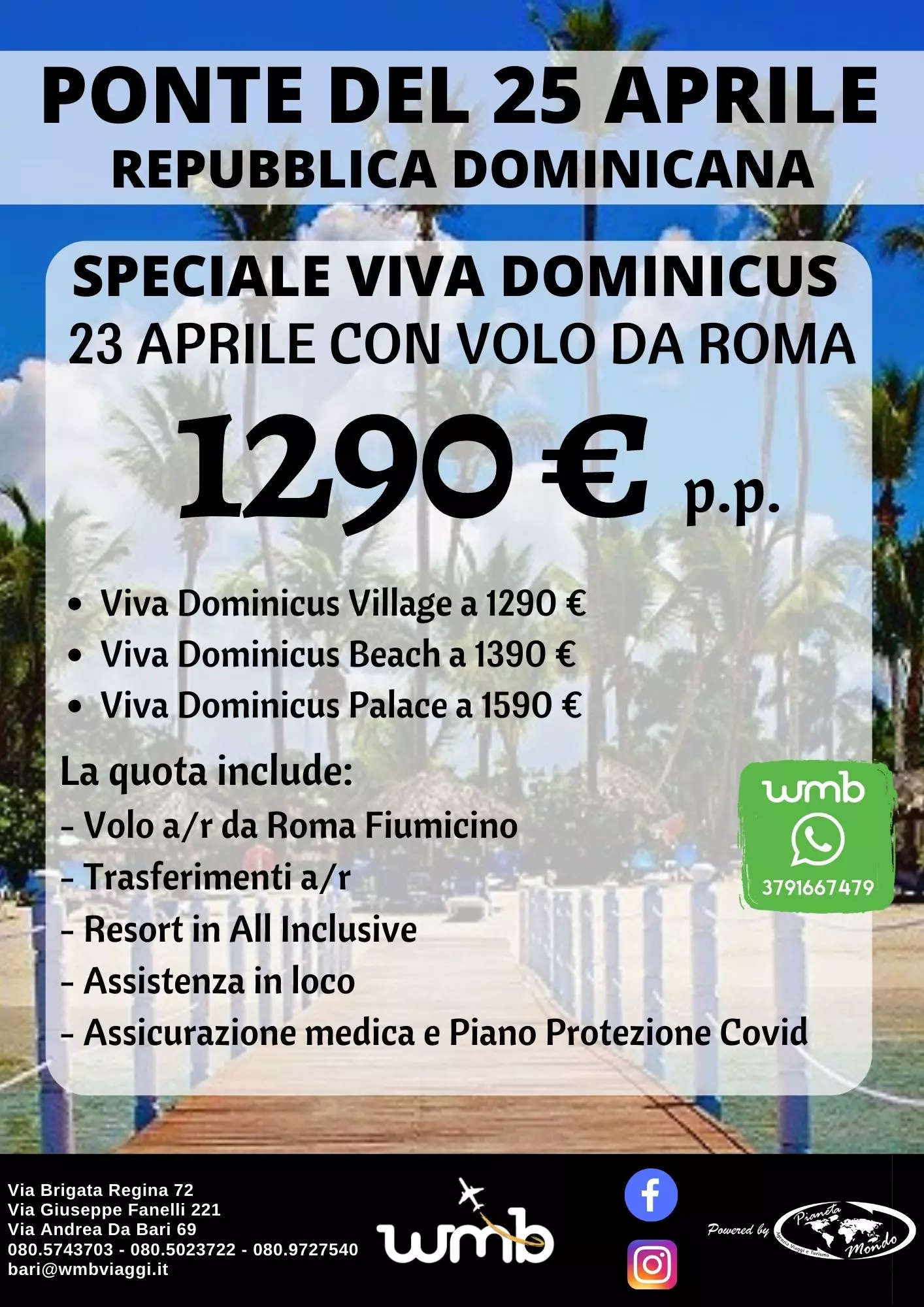 Ponte 25 Aprile in Primavera alle Caraibi