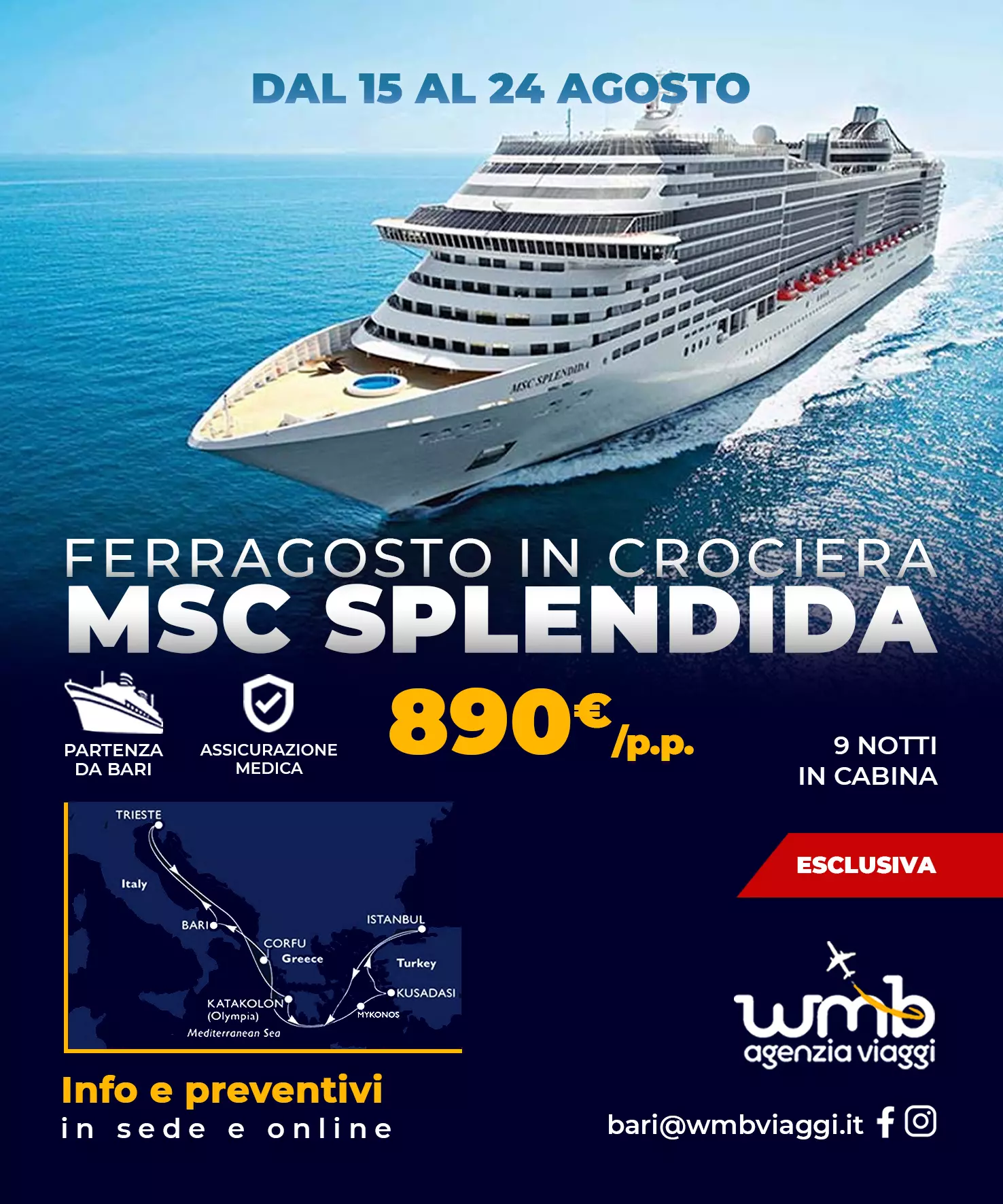 Ferragosto in Crociera MSC Splendida